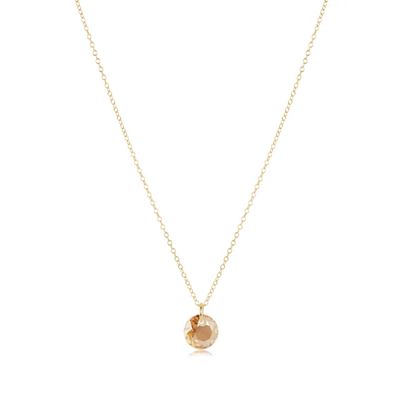 16" Necklace Gold Reflection Champaign