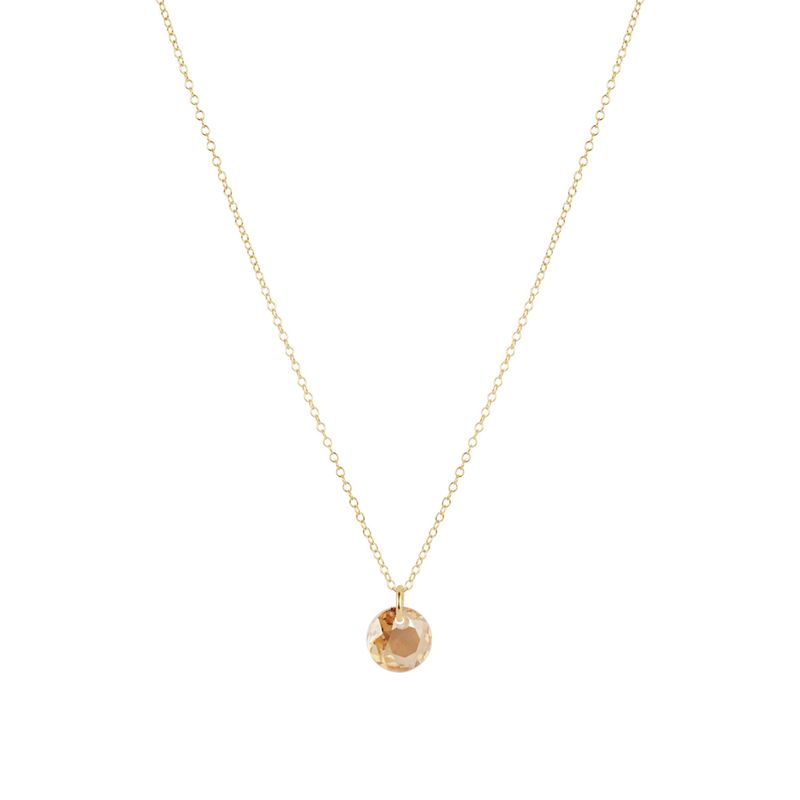16" Necklace Gold Reflection Champagne
