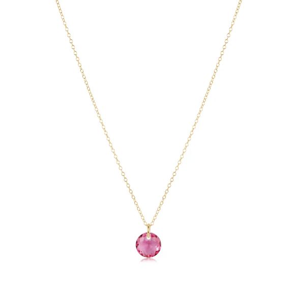 16" Necklace Gold Reflection Rose