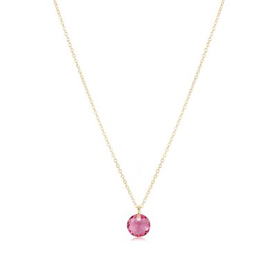 16" Necklace Gold Reflection Rose