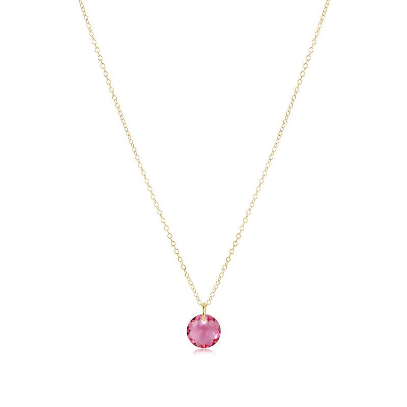 16" Necklace Gold Reflection Rose