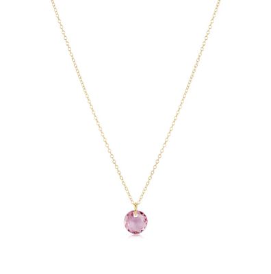 16" Necklace Gold Reflection Violet
