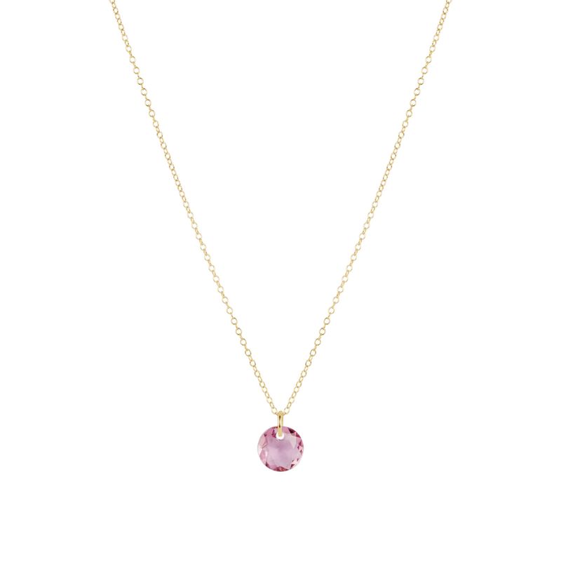 16" Necklace Gold Reflection Violet