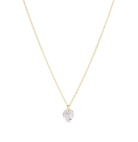 16" Necklace Gold Reflection Crystal