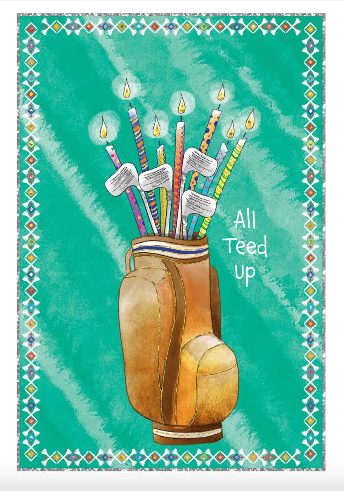 Golf Bag Birthday Card