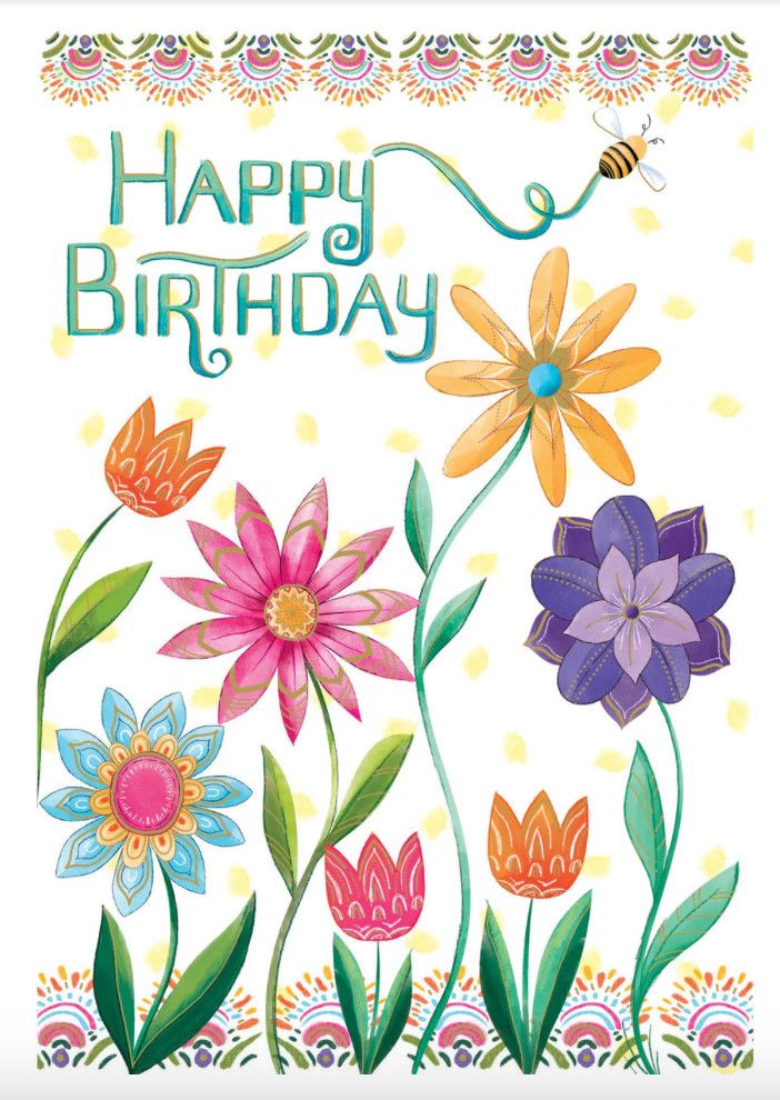 Blooming Bright Birthday Card