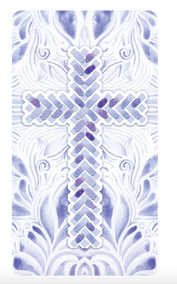Patterned Cross Communion Money Card