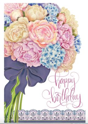 Bouquet Birthday Card