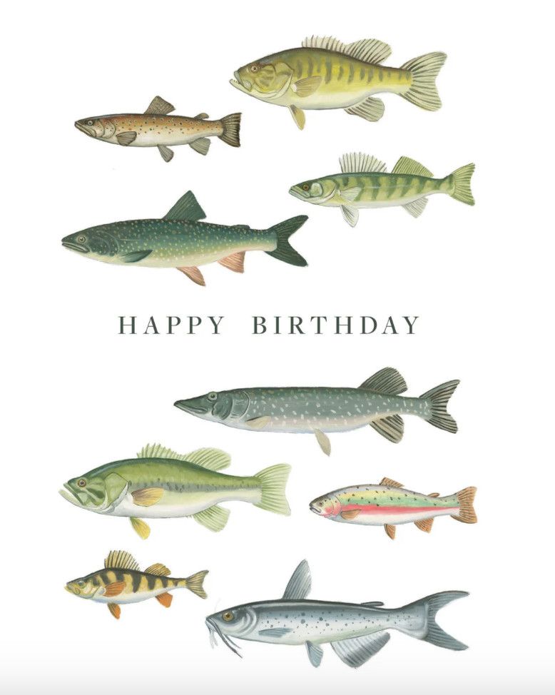 Fresh Catch Birthday Card