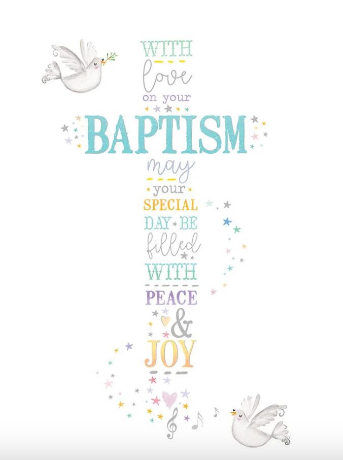Baptism Message Baptism Card