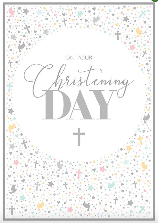 On Your Christening Day Card