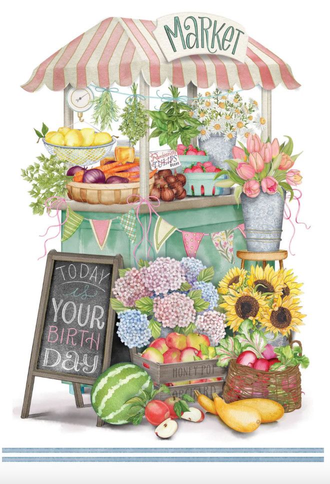 Market Birthday Card