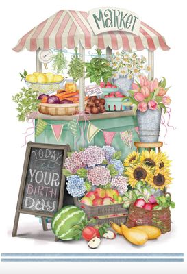 Market Birthday Card