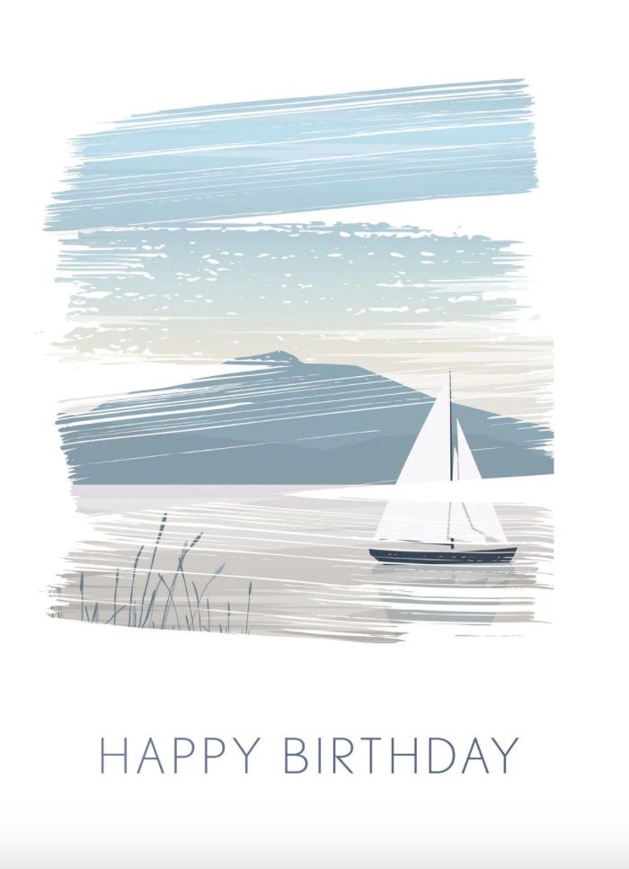 Sailboat Birthday Card For Him