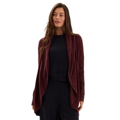 CozyChic Lite® Circle Cardi | Deep Garnet