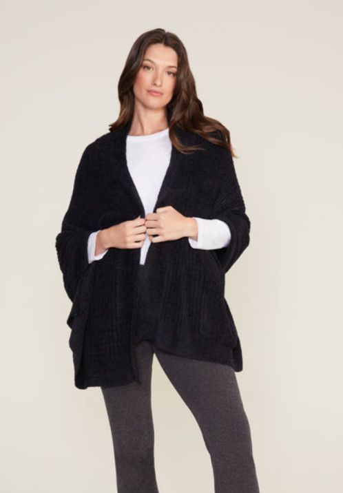 Black CozyChic Travel Shawl