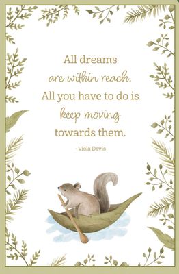 Squirrel Canoe Encouragement Card