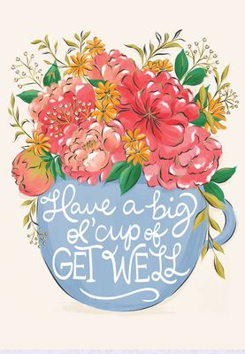 Get Well Big Ol' Cup Of Get Well Card