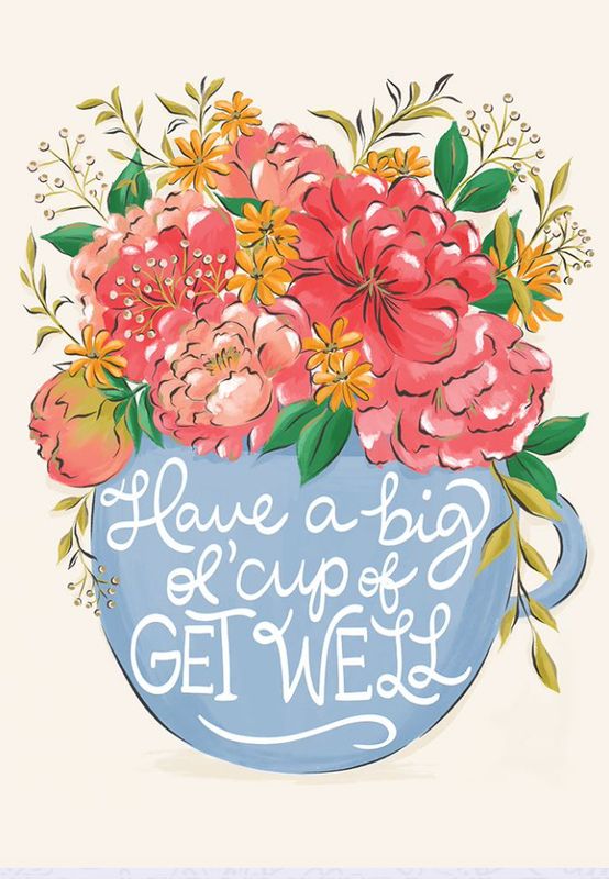 Get Well Big Ol' Cup Of Get Well Card