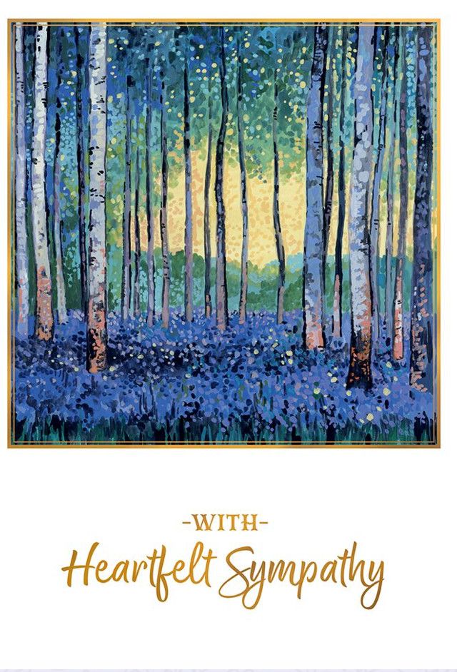 Birch Forest Sympathy Card