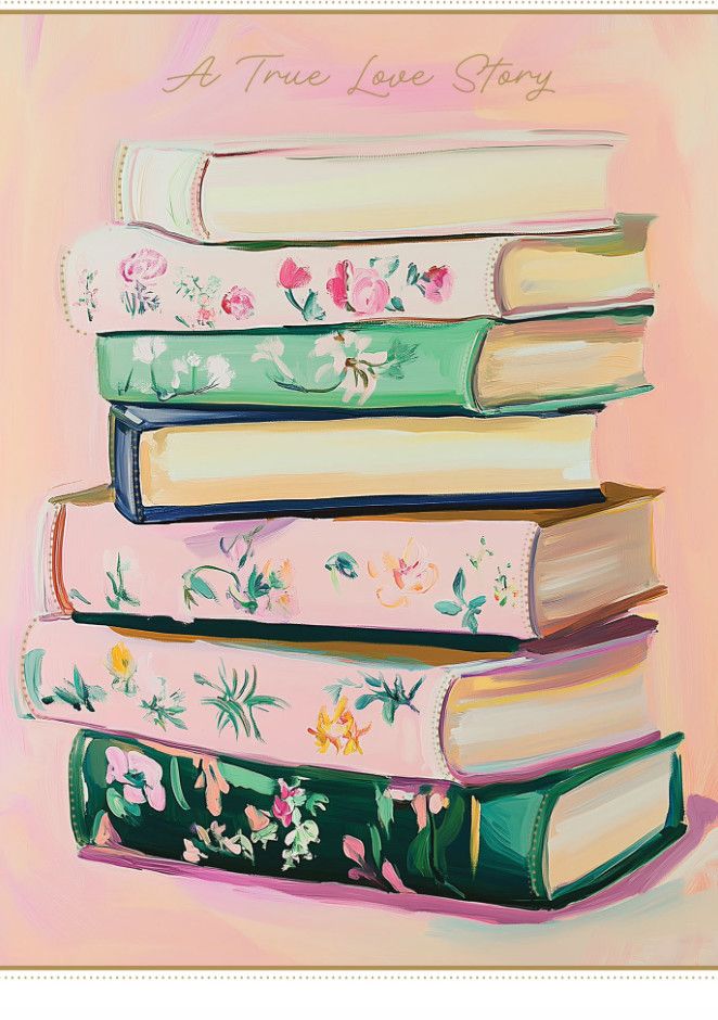 Romance Books Anniversary Card