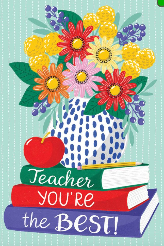 Best Teacher Card