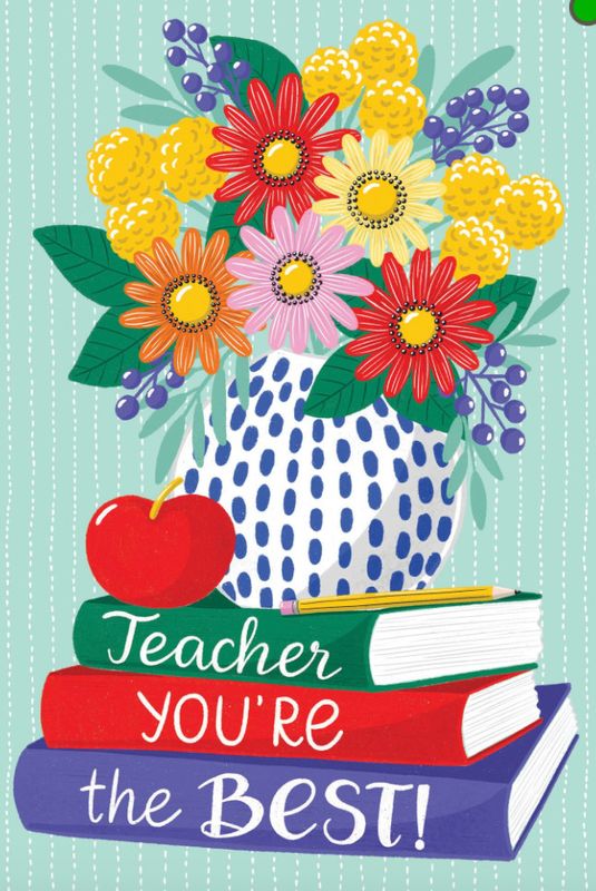 Best Teacher Card