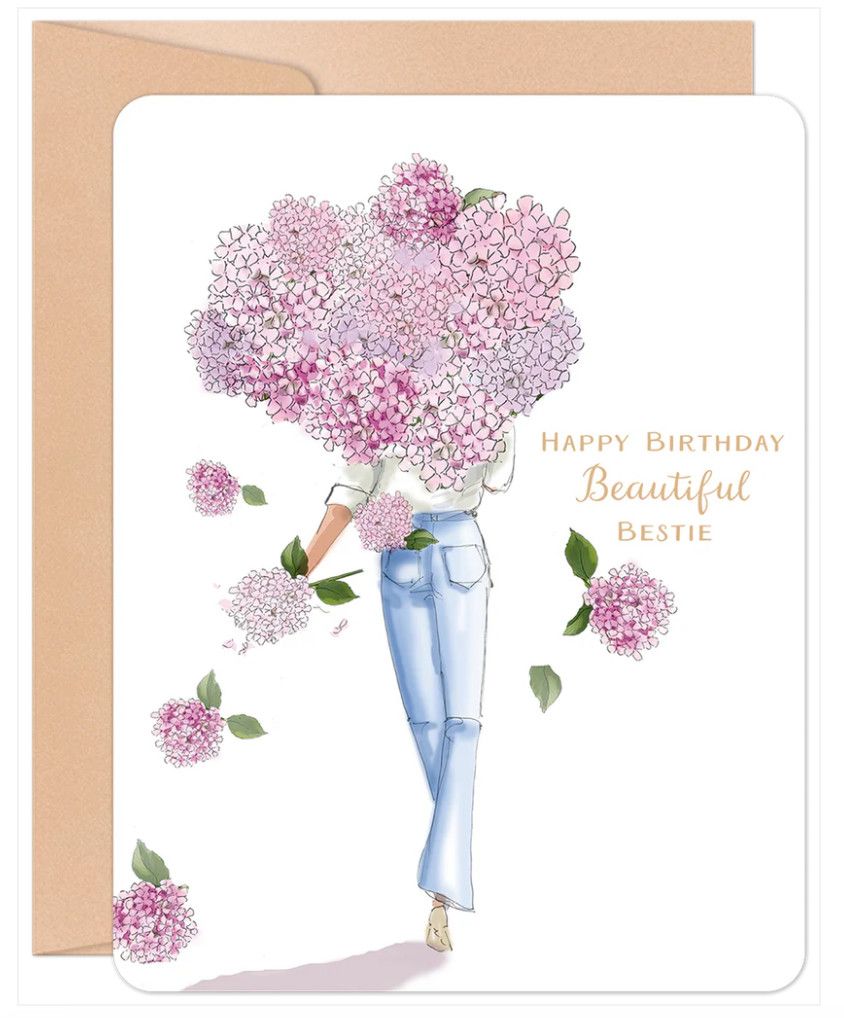Happy Birthday Beautiful Bestie Card