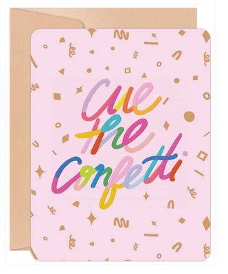 Cue The Confetti Congratulations Card