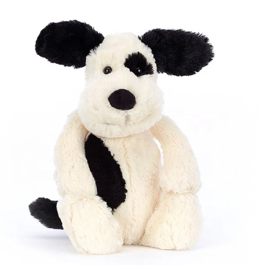Bashful Black &amp; Cream Puppy Original