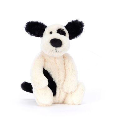 Bashful Rufferty Black &amp; Cream Puppy Small