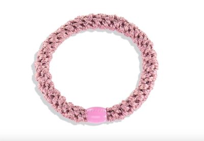 Old Pink Glitter Hair Tie