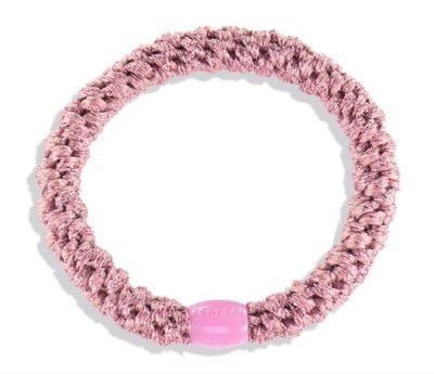 Old Pink Glitter Hair Tie