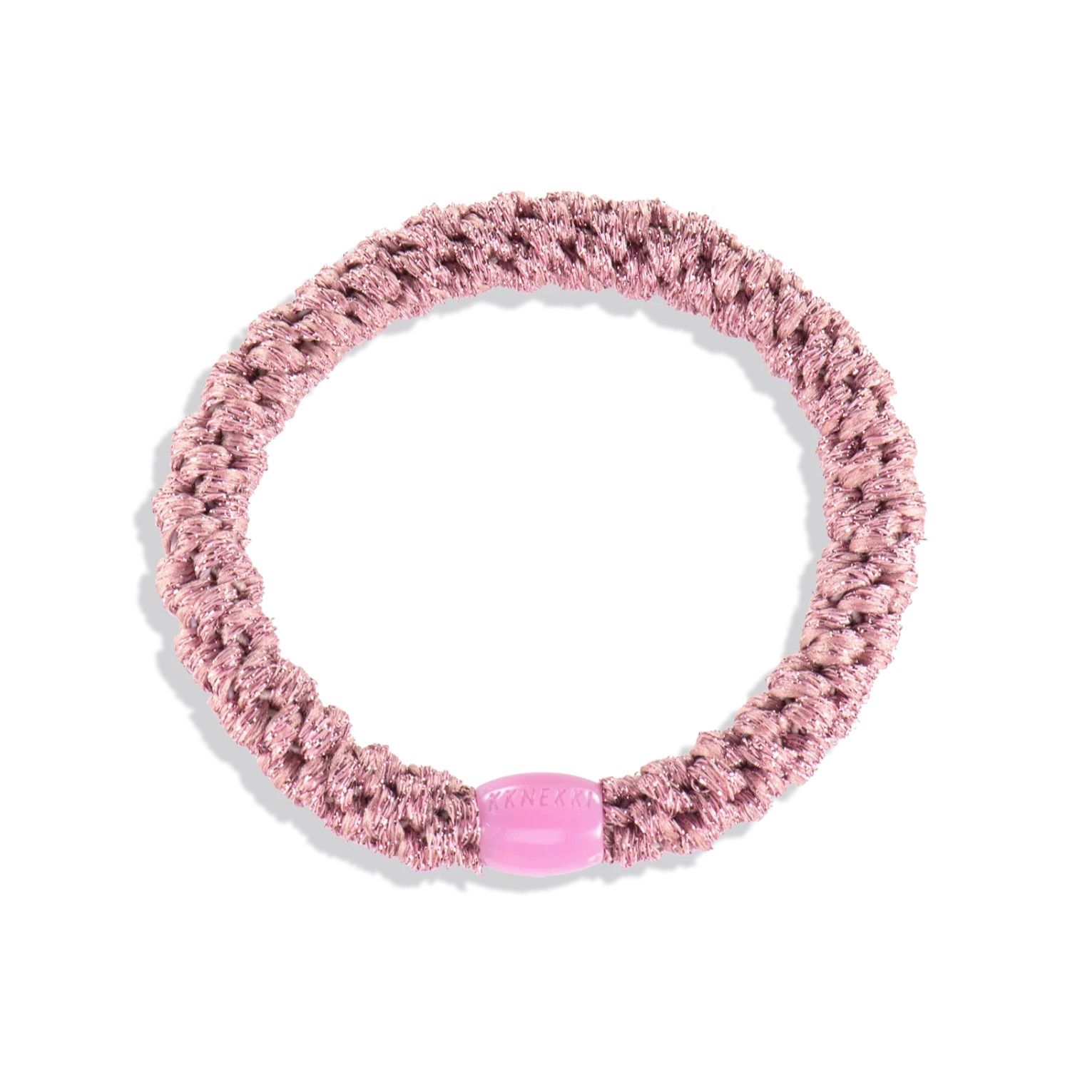 Old Pink Glitter Hair Tie