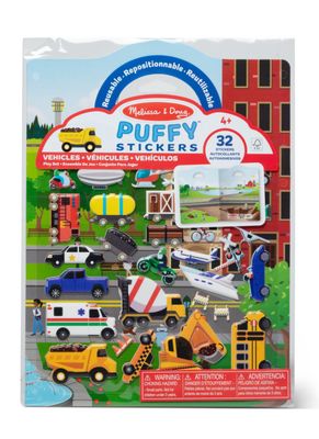 Vehicles Puffy Sticker Play Set