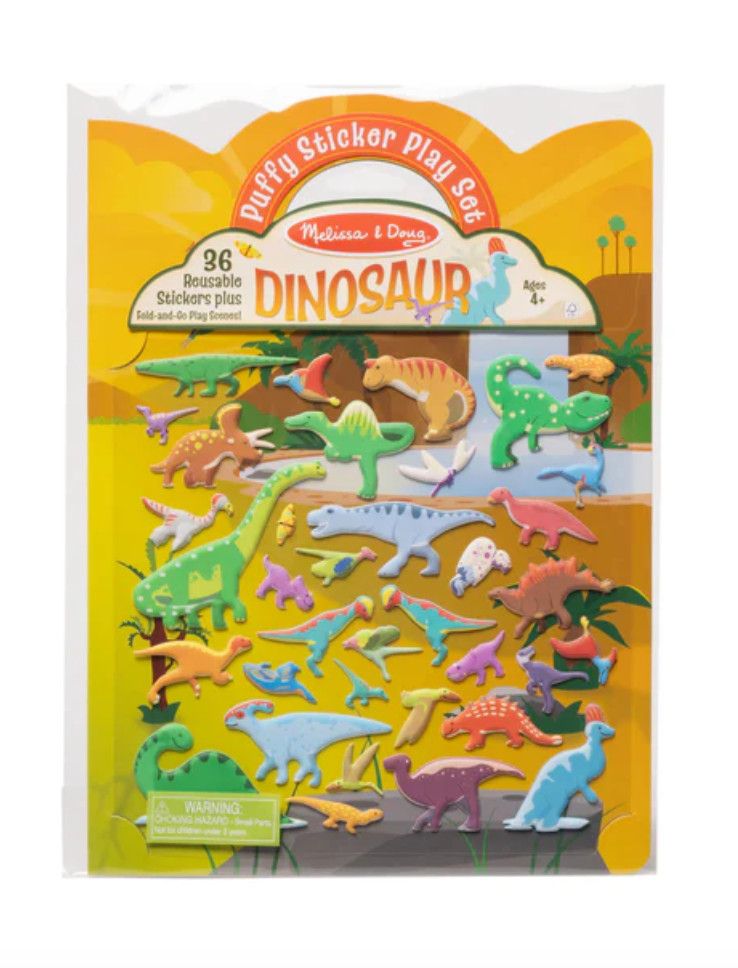 Dinosaur Puffy Sticker Play Set