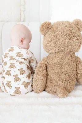 Beary Sweet Bamboo Waffle Convertible Zip Romper