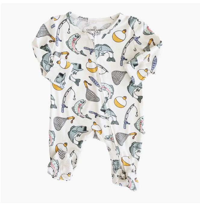 Catch of the Day Zipper Footie, Size: 0-3m