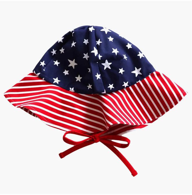 Printed Sun Hat | Stars &amp; Stripes Party