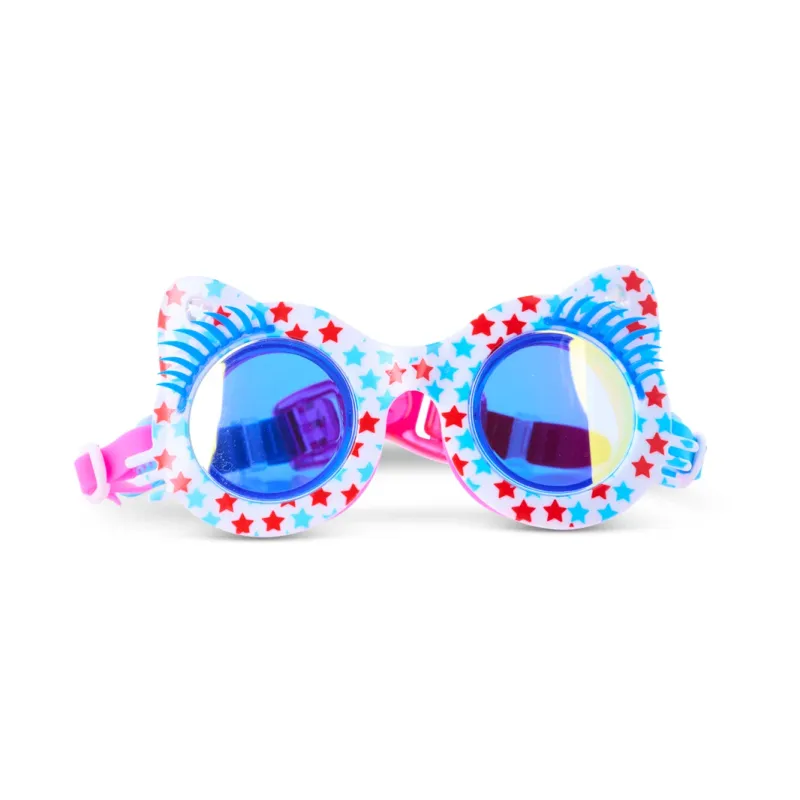 Savvy Cat Special Edition Kids' Swim Goggles - Purrfectly Patriotic