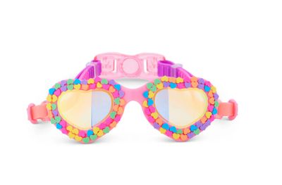Be True Pink Candy Heart Kids' Swim Goggles