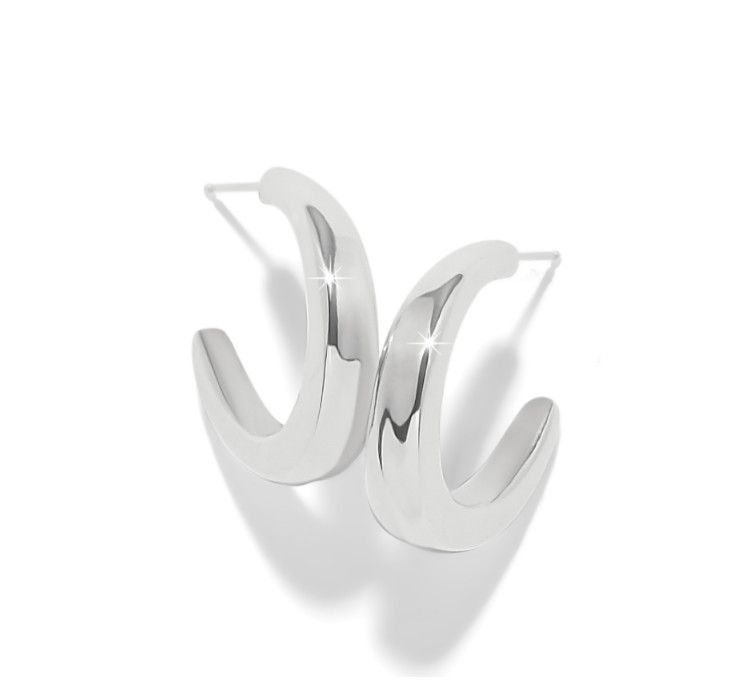 Silver Cascade Rio Hoop Earrings