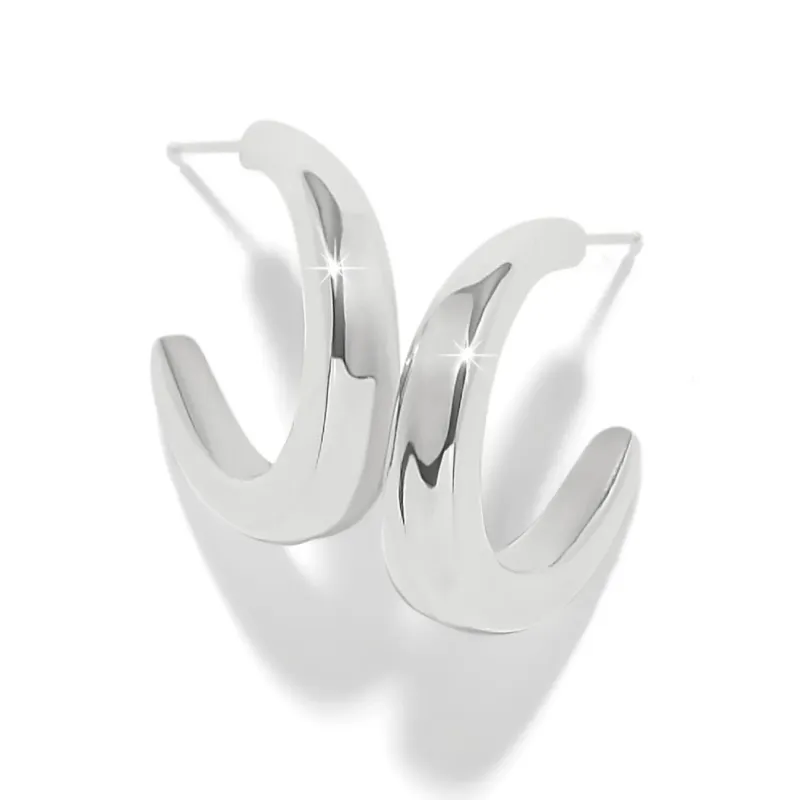 Silver Cascade Rio Hoop Earrings