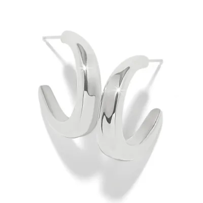 Silver Cascade Rio Hoop Earrings