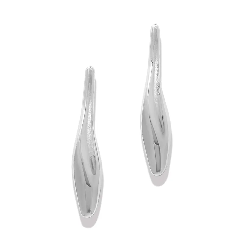 Silver Cascade Rio Drop Post Earrings