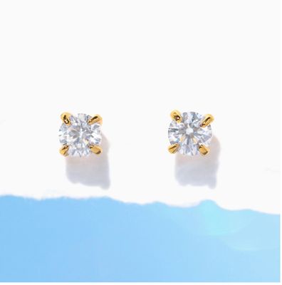 Gold Dainty Brilliance Studs