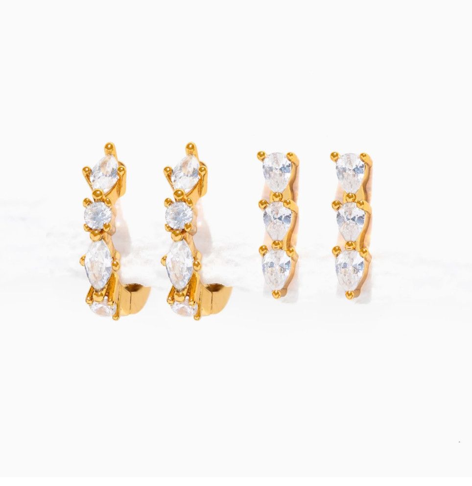 Gold Capri Earring Set