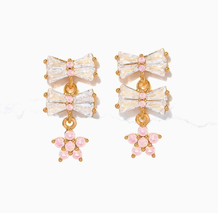 Little Blushing Bows Earrings
