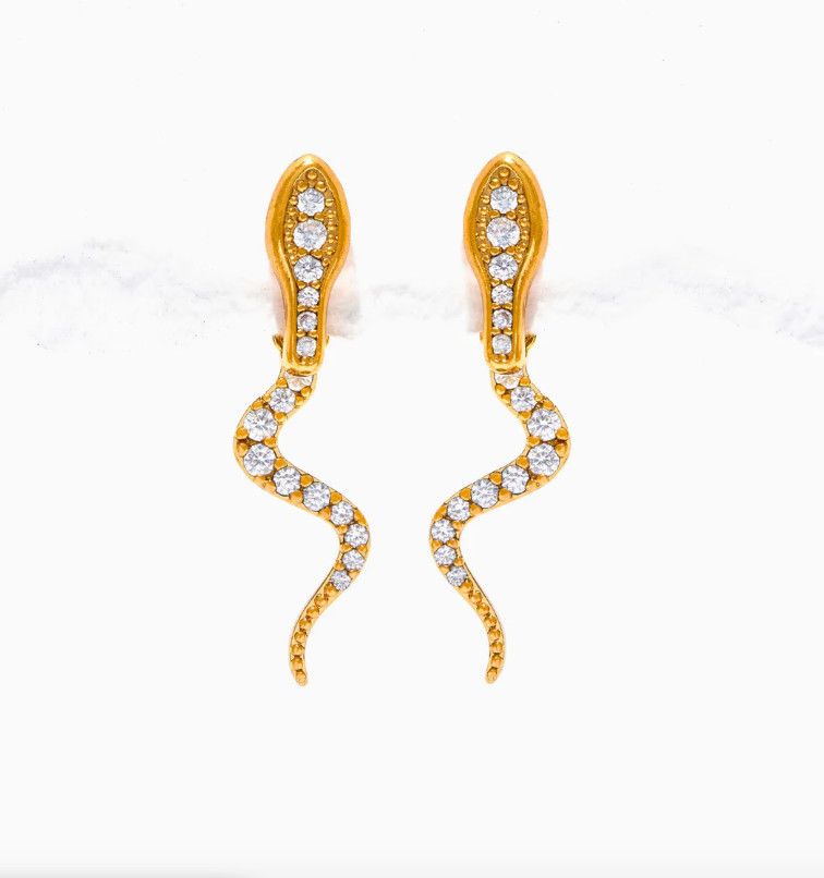 Python Ear Jacket Earrings