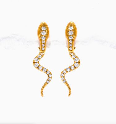 Python Ear Jacket Earrings